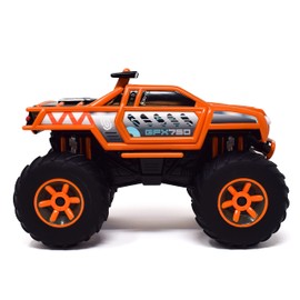 Monster Truck with Lights & Sounds, Motorized Orange Truck for Boys, Girls, Toddlers 3+