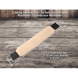 Strop Removal Leather Extra Wide Design Genuine Leather Made of Cowhide for Sharpening Razors