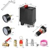 FarBoat Air Compressor Pressure Switch Control Valve 90-120 PSI, 4-way