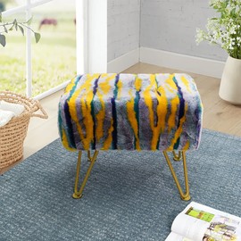 Home Soft Things Multi Jacquard Rectangle Ottoman 46'' x 16'' x 22'' H, Teal, Entryway Shoe Bench Chair for Sitting End of Bed Bedroom Lving Room Foot Rest Stool