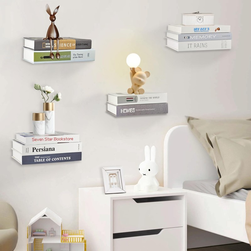 Moco Moment Floating Bookshelf Wall Mounted Bookshelf Invisible Bookshelves Metal