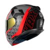 HAX Amatista Modular Flip-Up Dual Visor Motorcycle Helmet - DOT/ECE
