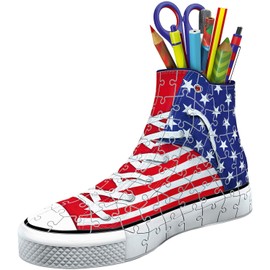 Ravensburger Sneaker American Style 108 Piece 3D Jigsaw Puzzle for Kids and Adults - Easy Click Technology Means Pieces Fit Together Perfectly