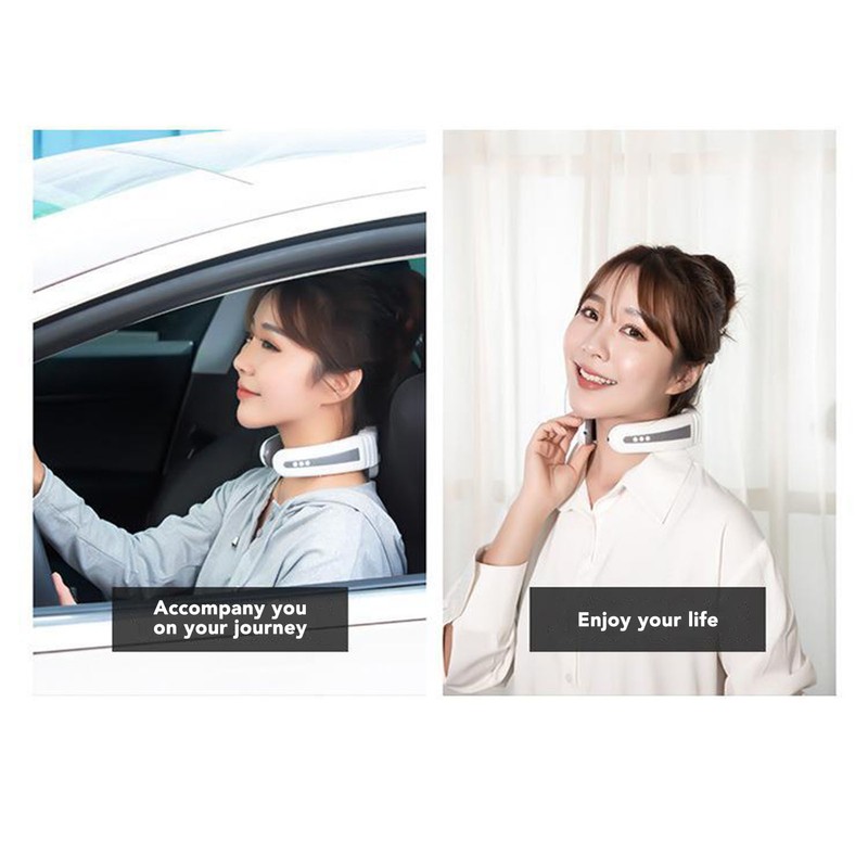 4 Heads Electric Pulse Neck Massager Intelligent 3D USB Charging