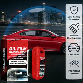 IIEFFJL 3-Pack Clear Vision Windshield Cleaner Automotive Oil Film Cleaning Brush Windshield Cleaner Tool for Car Windows Glass Clear Vision Glass Cleaner with Anti-Rain & Anti-Fog Coating