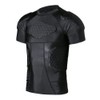 DGYAO Padded Comprssion T Shirt, Mens Rugby Safe Guard Top