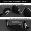 LINVO Polarized Semi Rimless Sunglasses for Men Women, Mens Sunglasses