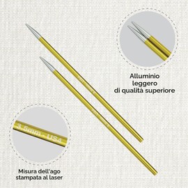KnitPro Zing Normali Ferri circolari intercambiabili, in Alluminio, Multicolore, 3.50 mm