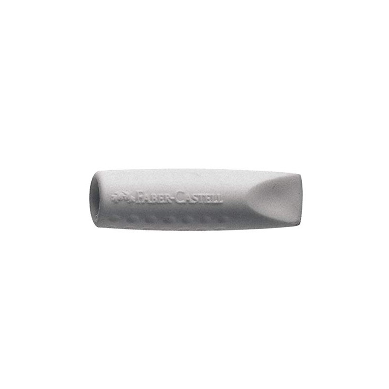 Faber-Castell Grip Eraser Caps, Grey, Pack of 2