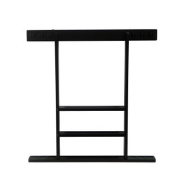 Flintar Wall Cue Rack, Premium Billiard Pool Cue Stick Holder, Made of Solid Hardwood, Improved Direct Wall Mounting, Cue Rack Only (Cues, Balls and Ball Rack not Included), Black Finish