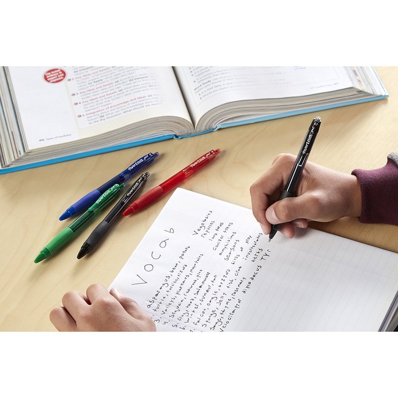 Paper Mate Gel Pens, Medium (0.7mm), Black, 12 Count