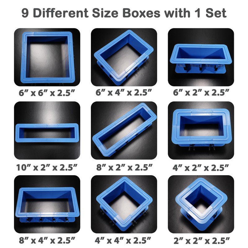 BBDINO Adjustable Mold Housing Kit for Silicone Molds Making -