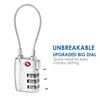 2 Pack TSA Approved Travel Luggage Locks, Long Cable Combination