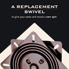 Trendler Bar Stool Swivel Plate Replacement - Automatic Return Swivel - 7 Inch Square - Commercial Grade Chair and Stool Replacement Parts - Made in USA