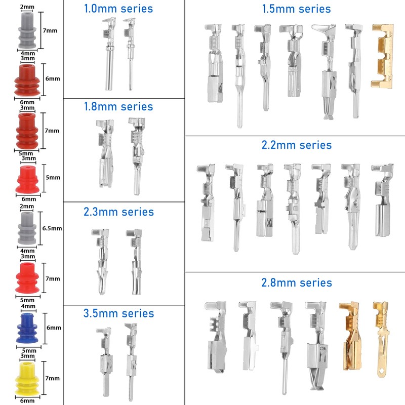 950 PCS Depinning Tool Kit Automotive Connector Pins Terminal Removal