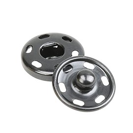 Cotowin Sew-On Snaps,Gunmetal Press Buttons,Pack of 10, 5/8" / 15mm