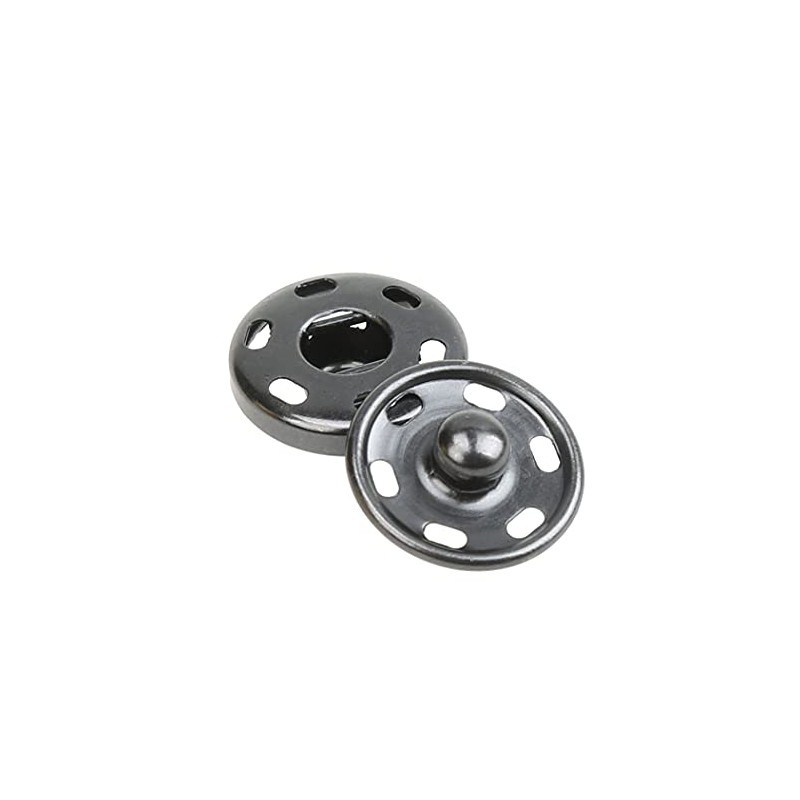 Cotowin Sew-On Snaps,Gunmetal Press Buttons,Pack of 10, 5/8" / 15mm