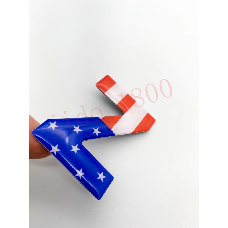 1900 Color Flag letters compatible with TOYOTA TUNDRA 2022 23