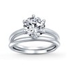 3.5CT Simple Round Solitaire 6 Prong AAA CZ Engagement Wedding