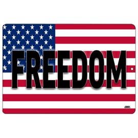 Rogue River Tactical American Patriotic Metal Tin Sign Wall Decor Man Cave Bar USA Flag Freedom