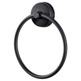 Towel Ring - JOMOLA Suction Cup Towel Ring Towel Holder No Drilling Round Towel Rail Stainless Steel Wall Mounted Bath Towel Holder for Kitchen & Bathroom Storage Brushed Nickel