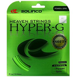 Solinco Hyper-G Soft 18G Tennis String 4 Pack Set - Best Racquet String for Spin and Control
