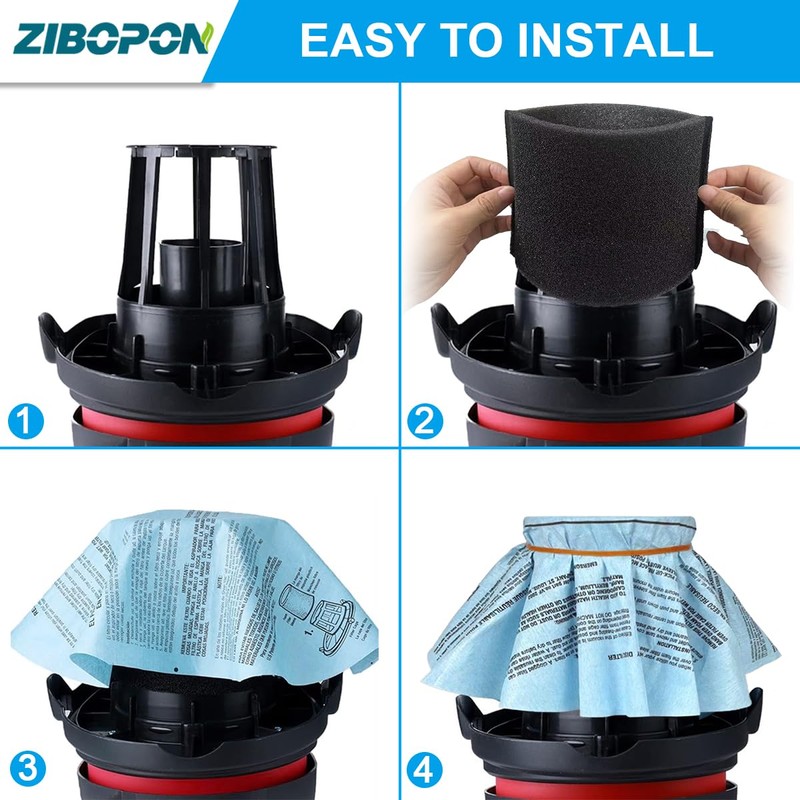 8 Pack 90107/90137 Reusable Dry Filters and 4 Pcs 90585