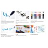 Tombow Fudenosuke Brush Pen - Hard - 10 Colors Set