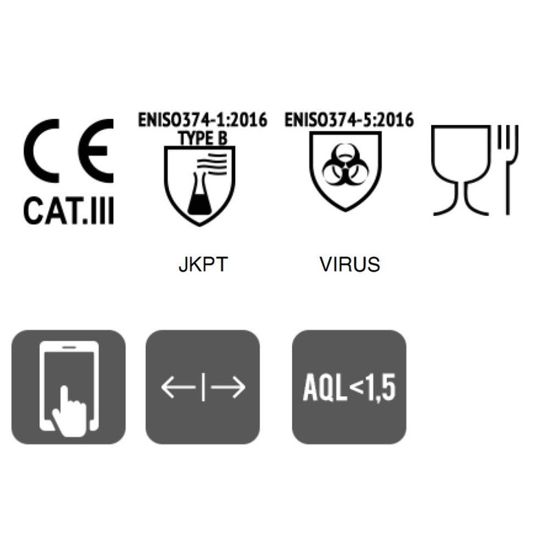 Juba – Glove gripazz Nitrile Ambidextrous Black Size XL