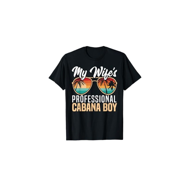 Resort Worker Cabana Boy Costume Pool Party Beach Bartender T-Shirt