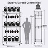 Himimi Heavy Duty Garment Rack Adjustable 3 Tiers Wire Shelving