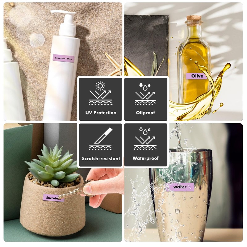 12 x 40 mm Thernal Labels Purple