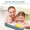 Heebabeys Bathtub Splash Guard Play Shelf Area -Silicone Tub Water