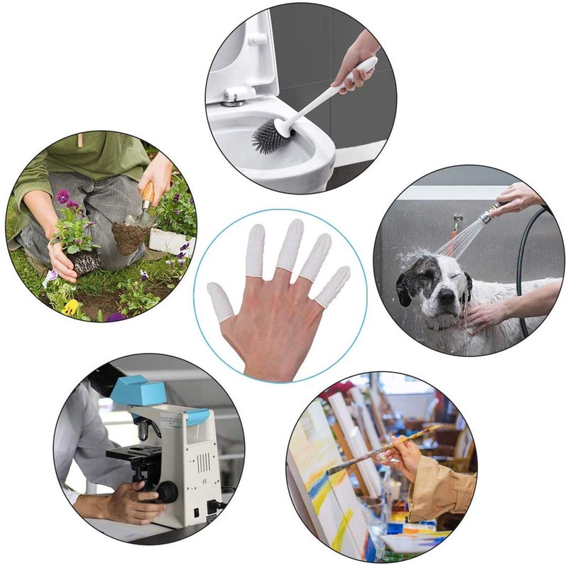 Cuttte (Approx. 330 PCS Latex Finger Cots, Medium Finger Gloves