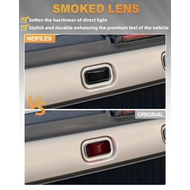 NEIFILES 6 Pack Smoked Lens Cab Roof Marker Lights Housing Compatible with Hummer H2 2003-2009 H2 SUT 2005-2009 Front & Rear Top Clearance Marker OEM Housing Replacement