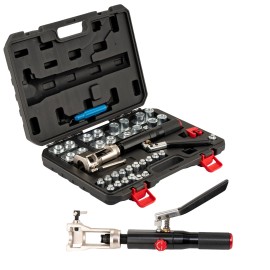 Unbranded 33Pcs Hydraulic Flaring Dies Tool Kits 45° Double Flaring Tools for Brake Repair