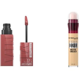 Maybelline Super Stay Vinyl Ink Labial Líquido Brillo 6 ml + Corrector Instant Age Rewind
