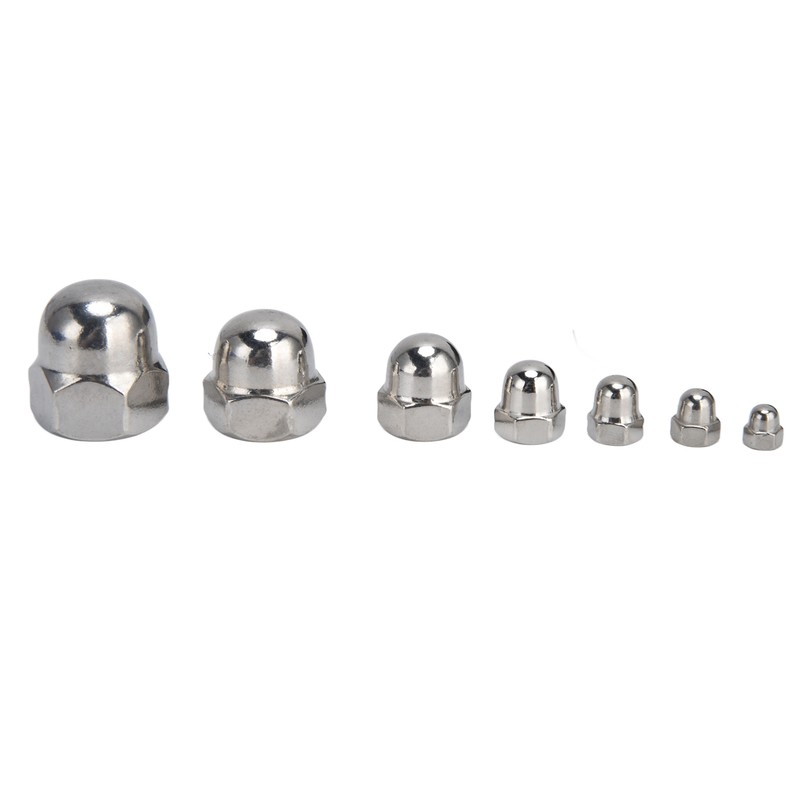 170Pcs Acorn Nuts Dome Head 304 Stainless Steel Caps Nut