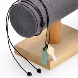 Mixed Trendy Charms Pendant Necklace for Women, Golden Coin/Aventurine/Pearl Necklace for Women