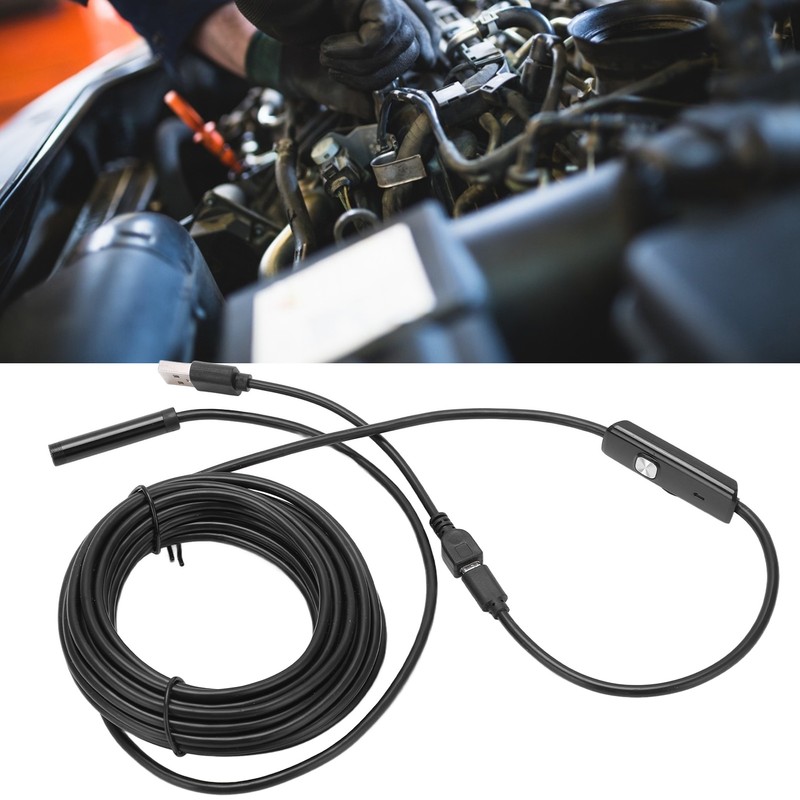 AN97‑8 8mm Mobile Phone Endoscope 6LED Waterproof Facility Inspection Endoscope