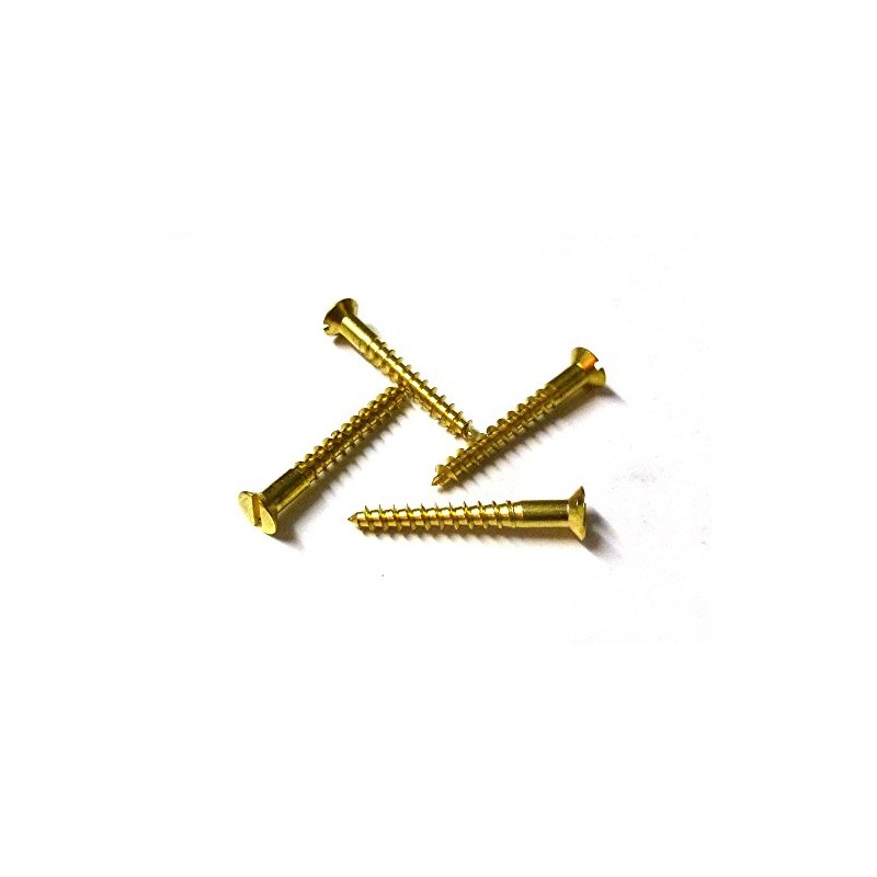 Pack of 100 Mini Wood Screws DIN 97 (Countersunk Head