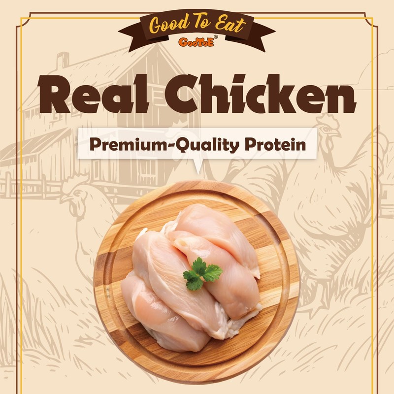 Gootoe - Soft Chicken Sticks 1lb - All Natural, Hypoallergenic