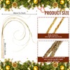 MTLEE 12 Pieces Glitter Gold Christmas Tree Picks and Sprays