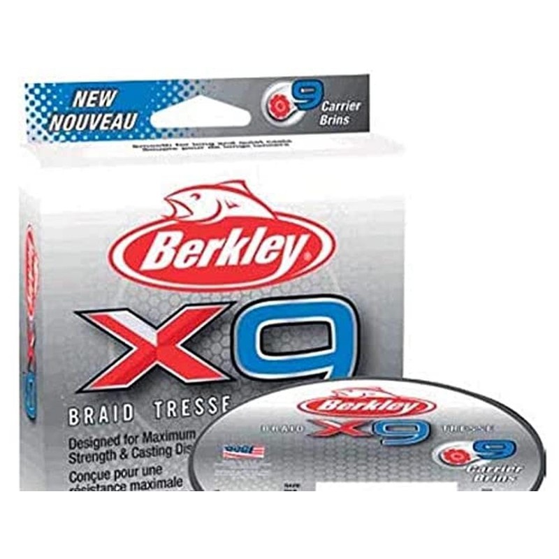 Berkley X9 Braided Cord, 6.4 kg, 164 yd, 150 m,