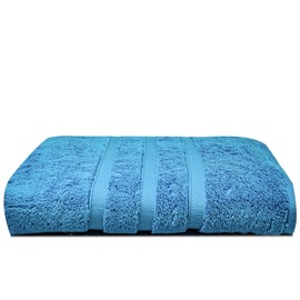 Luxury Bath Sheets Zero Twist Cotton 600 GSM (90 x140cm) Thick & Plush Hotel Quality Large Pool Spa & Hotel Bathroom Bath Towels | Pack Of 1 Teal Blue