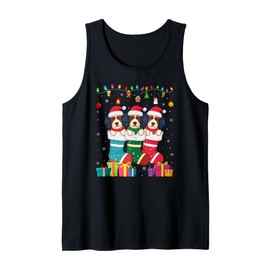 Three Havanese Dog in Sock Funny Boys Girls Kids Christmas Tank Top