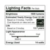 Euri Lighting EA19-14W1100eGV, LED Multi-Volt 120-277V A19, 14W (100W Equivalent),