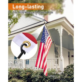 ZORUNNA Double Ended Snap Hooks, 3.5 Inch Dog Leash Clip, Zinc Alloy Double Sided Clips, 110 lbs Capacity for Flagpole Rope, Pet Leash, Keys, Chicken Coop Lock,Securing Bird Feeders (6 Pack, Black)