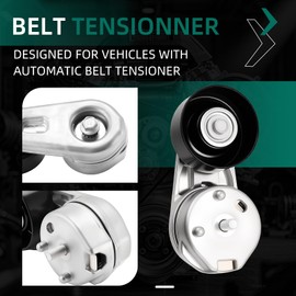 90K-38279A Serpentine Belt Drive Kit with Tensioner & Idler Fit for Ford Escape 2008, for Fusion 2006-2009, for Lincoln Zephyr 2006, for Mercury Mariner 2008, for Milan 2006-2009 3.0L