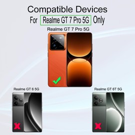 Ibywind Protective Film for Realme GT 7 Pro 5G (2 Pieces), TPU Film, with 1 Metal Camera Protection, 1 Piece Back Film, Bubble-Free Clear HD